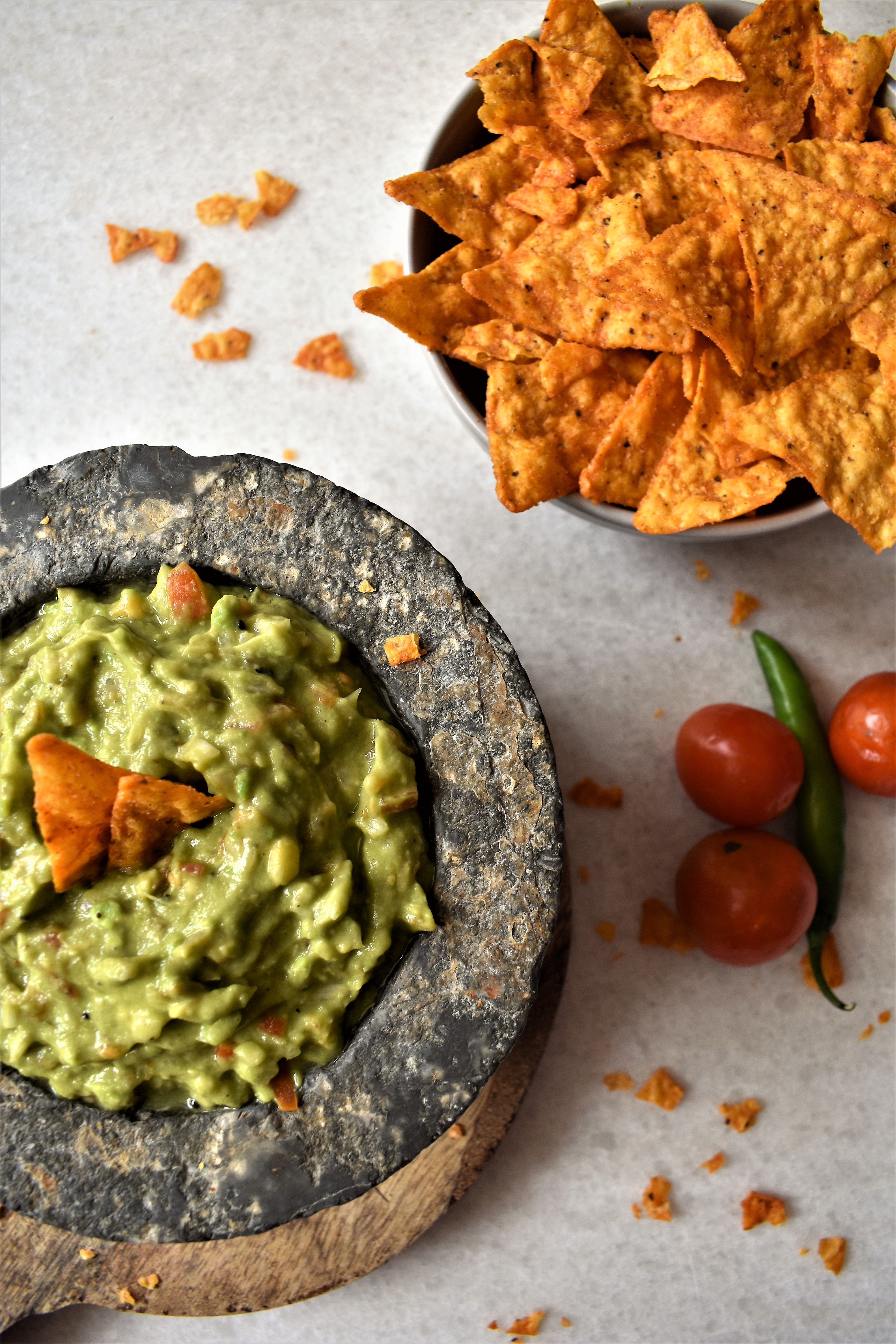 Chips and guacamole